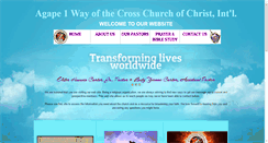 Desktop Screenshot of agape1church.org